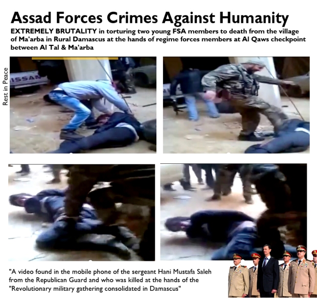 Syrians were brutally tortured and killed by Assad regime forces