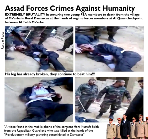 Syrians were brutally tortured and killed by Assad regime forces